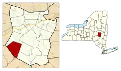 Location in Schoharie County and the state of New York.