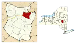 Location in Schoharie County and the state of New York.