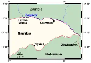 Katima Mulilo and Luhonono