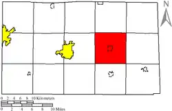 Location of Scipio Township in Seneca County