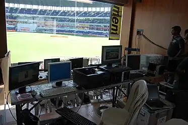 The on ground scorecard and big screen control room