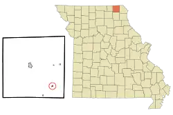 Location of South Gorin, Missouri