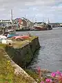 The ship exhibits at the pontoons