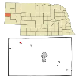 Location of Morrill, Nebraska