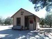 The Maricopa Depot, built in the 1930s by the Southern Pacific Railroad and moved to the McCormick-Stillman Railroad Park.