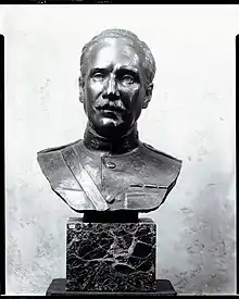 A bust of Major William Penn Cresson
