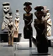 Chemamull statues at Precolumbian Art Museum of Santiago