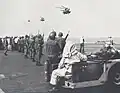 Sea Stallions returning from the DAO Compound approach USS Midway
