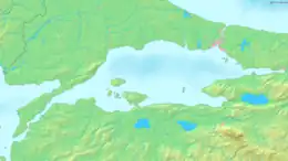 Gulf of İzmit is located in Sea of Marmara