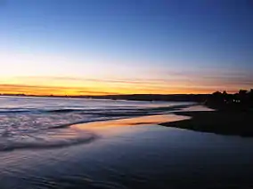 Sunset at Seacliff State Beach in Aptos