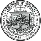 Official seal of Dedham, Massachusetts