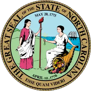 Official seal of North Carolina