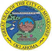Official seal of Muskogee, Oklahoma