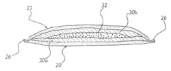 A cross-section of the "sealed crustless sandwich," illustrating their patent claim.