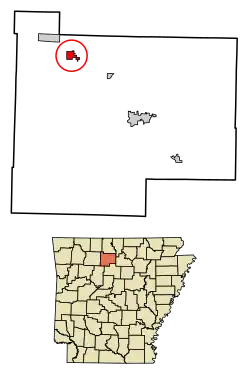 Location of St. Joe in Searcy County, Arkansas.