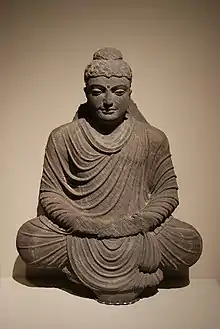 Buddha statue doing anapanasati