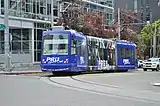 Three-section low-floor car in Seattle