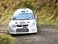 Sebastian Lindholm at the 2007 Wales Rally GB.