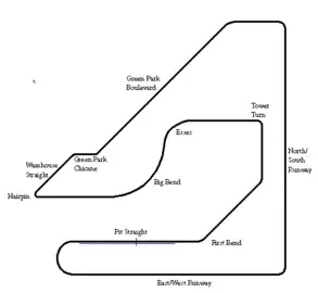 The track layout from 1967 to 1982 (2nd variation)
