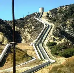 The Cascades spillway of the Los Angeles Aqueduct, 2008
