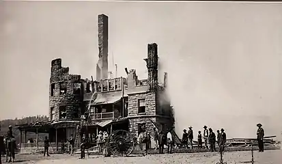 Second Montezuma Hotel after Aug. 8 1885 fire