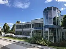 Picture of the outside of the Secop R&D Building in Gleisdorf (Austria).