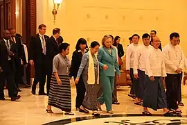 President, First Lady and Hillary Clinton