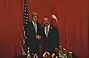 November 18, 2013 Turkish Foreign Minister Ahmet Davutoğlu and U.S. Secretary of State John Kerry in Washington, D.C.