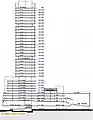 Section plan of Shaw Tower.