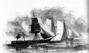 Seegefecht vor San Juan del Sur, Nicaragua, 23. November 1856
