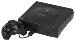 A Sega Saturn video game console
