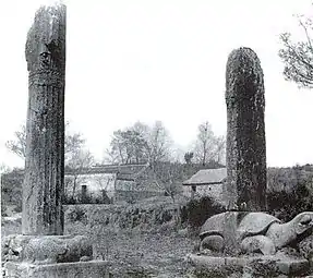 Xiao Xiu mausoleum, Nanjing, Liang dynasty, ca. 518. Photo by Victor Segalen