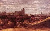 Seghers, View of Brussels from the North-East, c. 1625; oil on panel