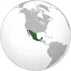 Mexico in 1852, prior to the Gadsden Purchase.