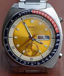 The Pogue Seiko, a 'Seiko Automatic-Chronograph' Cal. 6139, the first automatic chronograph in space, used by Bill Pogue.