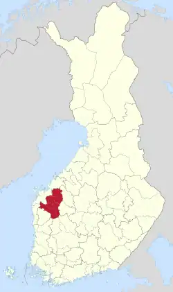 Location of Seinäjoki sub-region