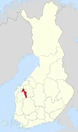 Location of Seinäjoki in Finland