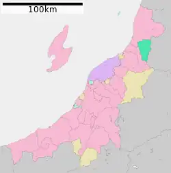 Location of Sekikawa in Niigata