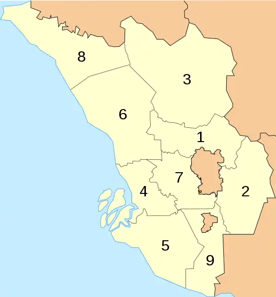 Districts in Selangor