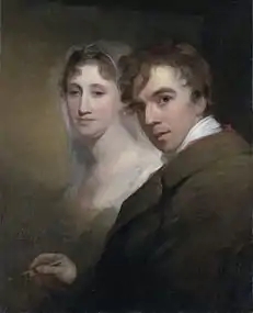 Portrait of the Artist Painting His Wife, c. 1810, oil on canvas, Yale University Art Gallery