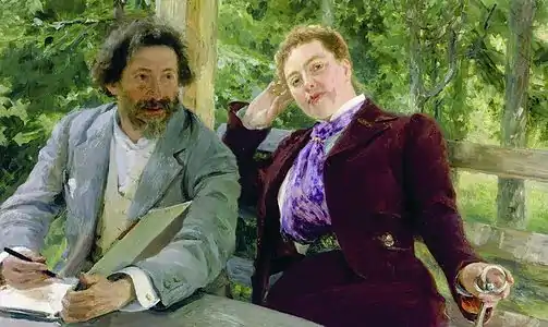 Self-portrait with Natalia Nordman (1903). Ateneum, Helsinki.