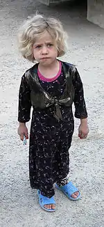 A Hawrami child in Kurdish clothing.