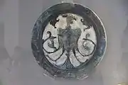 Carved and glazed composite-bodied (lakabi) dish. Museum of Islamic Art, Berlin