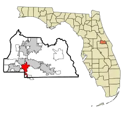 Location in Seminole County and the state of Florida