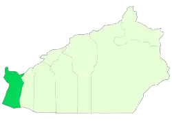 Location of Garmsar County in Semnan province