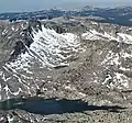 Northeast aspect seen from Seven Gables, with Three Island Lake below.