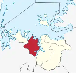 Sengerema District's location within Mwanza Region.