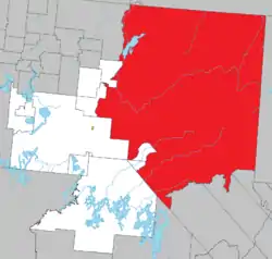 Location within La Vallée-de-l'Or RCM.