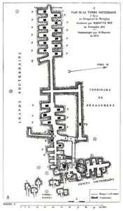 Plan of the burial vaults for the Apis