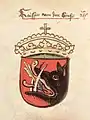 Serbian Emperor's coat of arms, Prussian ed. Chronicle of the Council of Constance (before 1437)